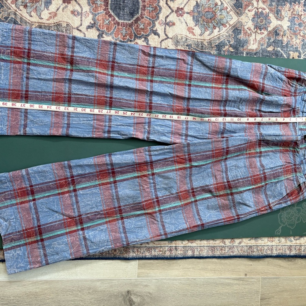 Plaid Wide-Leg Pants by Anthropologie - UK size 14